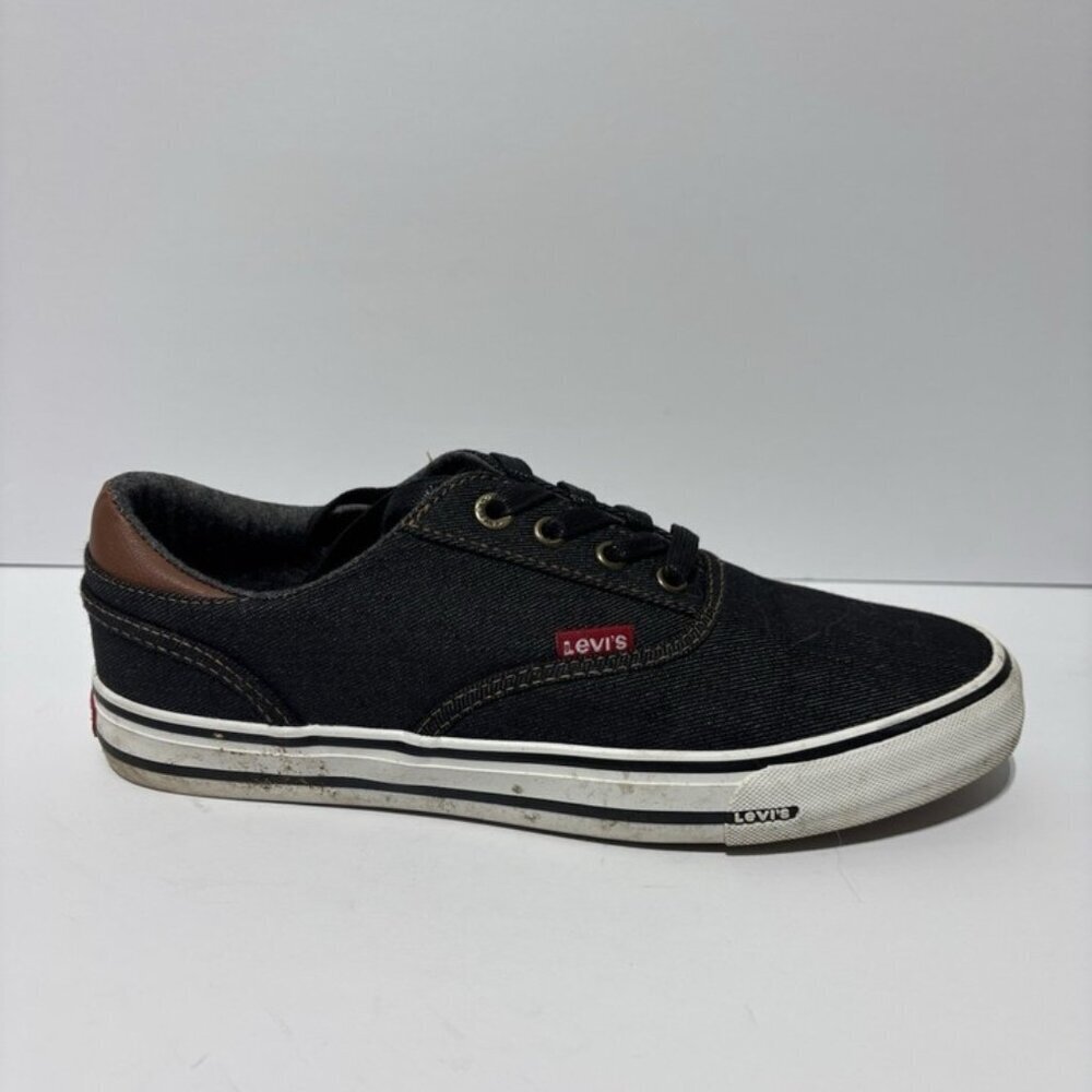 Levi’s Men’s Ethan Denim II Low Top Sneakers Black, Size 8.5 M